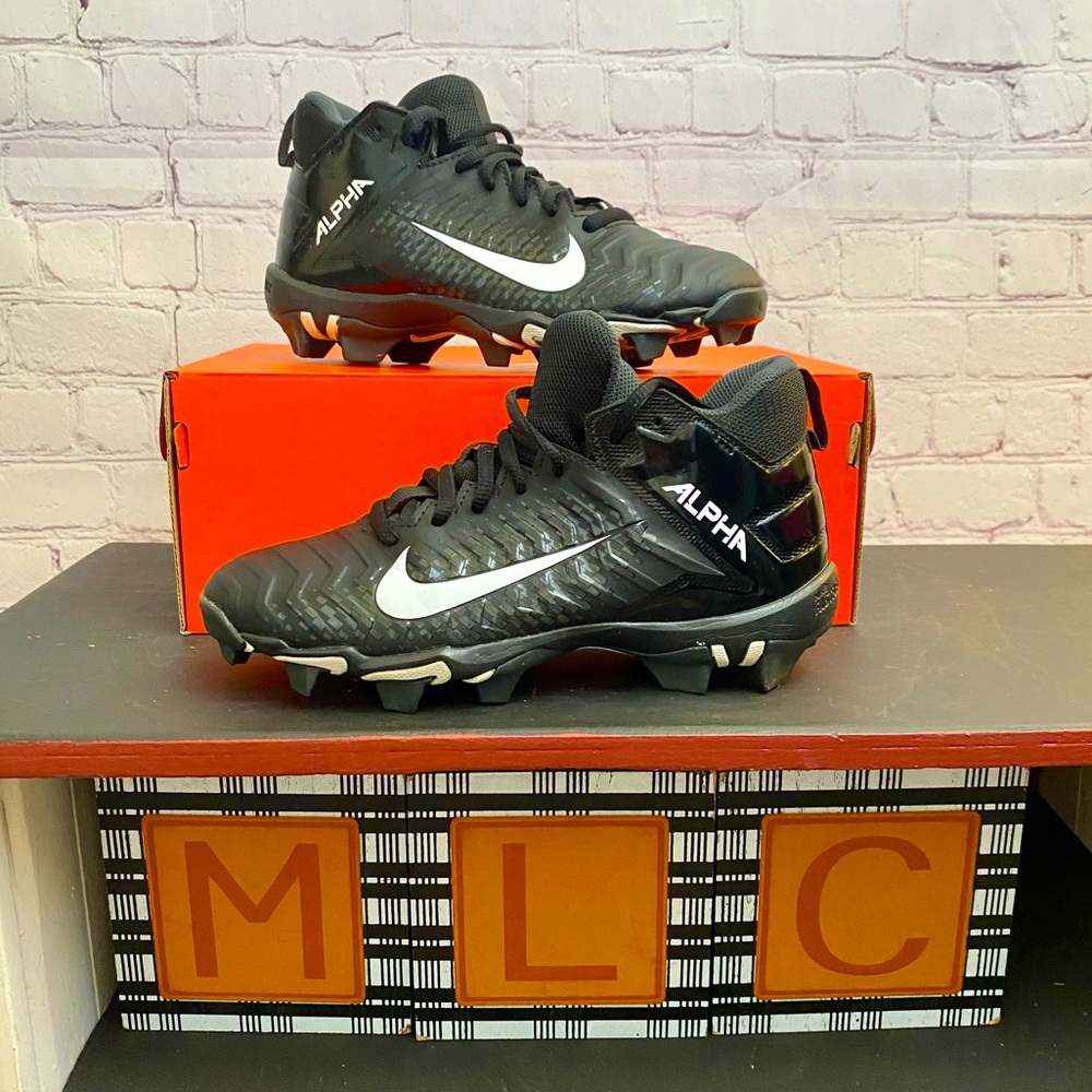 Black Nike Alpha Football Cleats